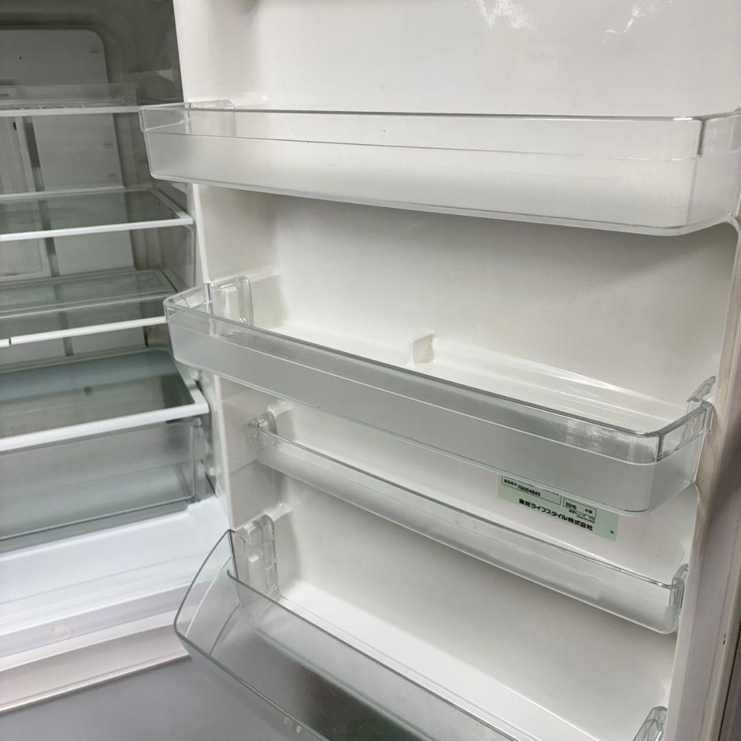 582TOSHIBA　大型冷蔵庫　375L　小型　家庭用　ガラスパネル　自動製氷