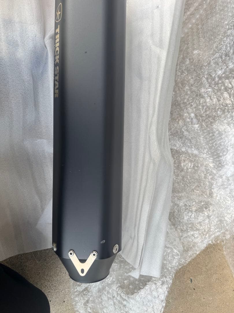 TRACK STAR マフラー ブラック 取り付け金具付き ZX 4r