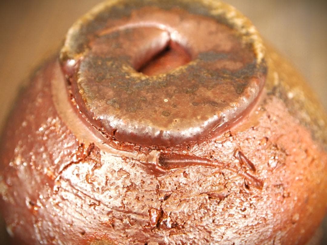 希少作★小出尚永【師：原田拾六】★備前ぐいのみ★共箱・布