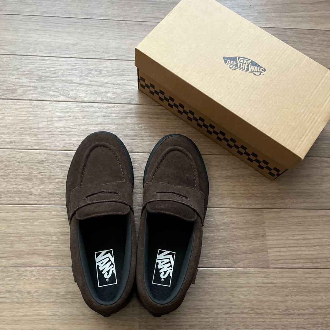 vans ローファー スエード　ブラウン　24.5