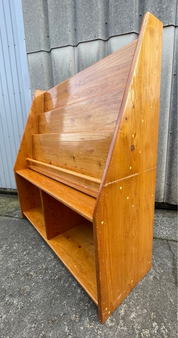 稀少/無垢材/大型/絵本棚/本棚/収納棚/幼稚園/学校/店舗什器