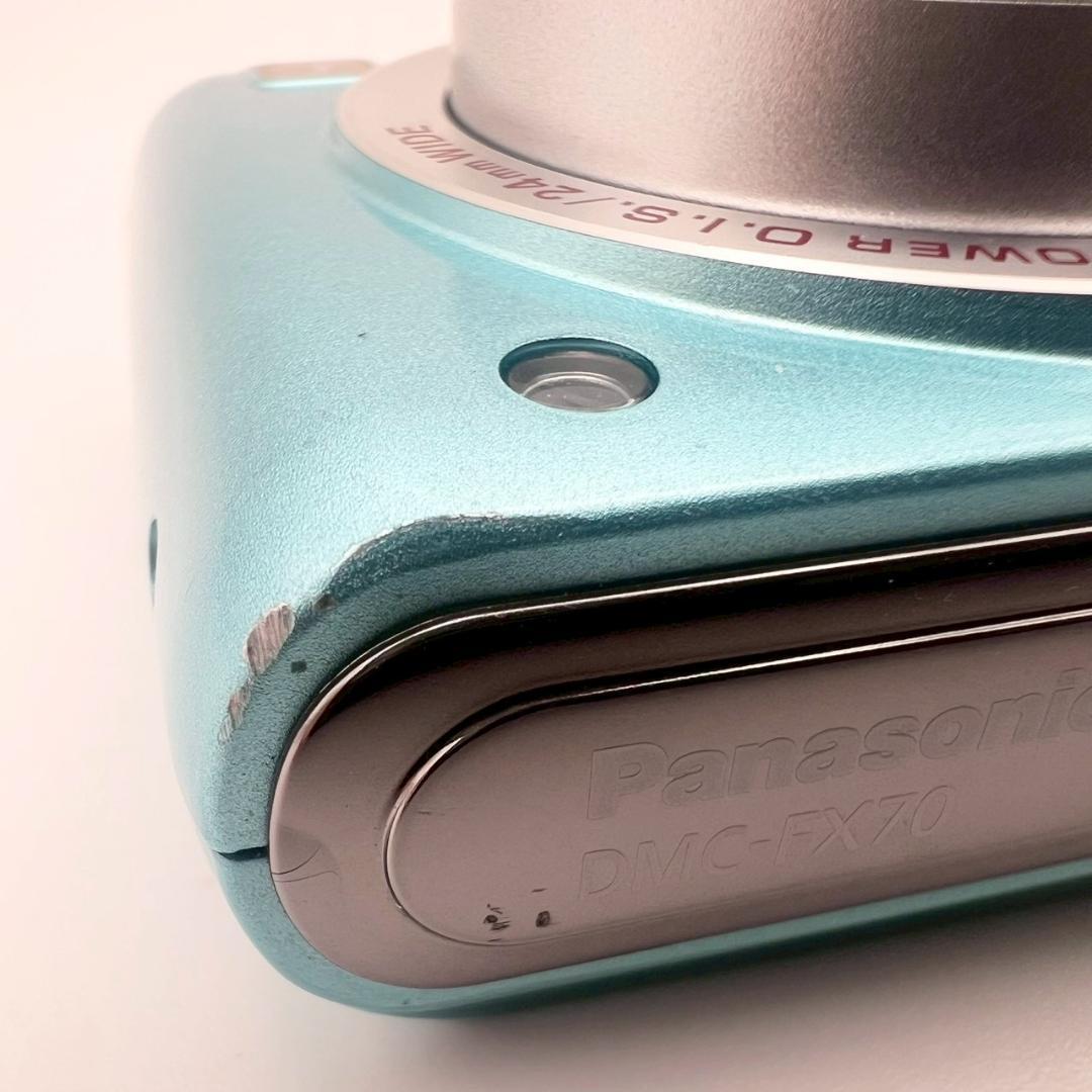 【完動品】Panasonic LUMIX DMC-FX70 コンデジ ブルー