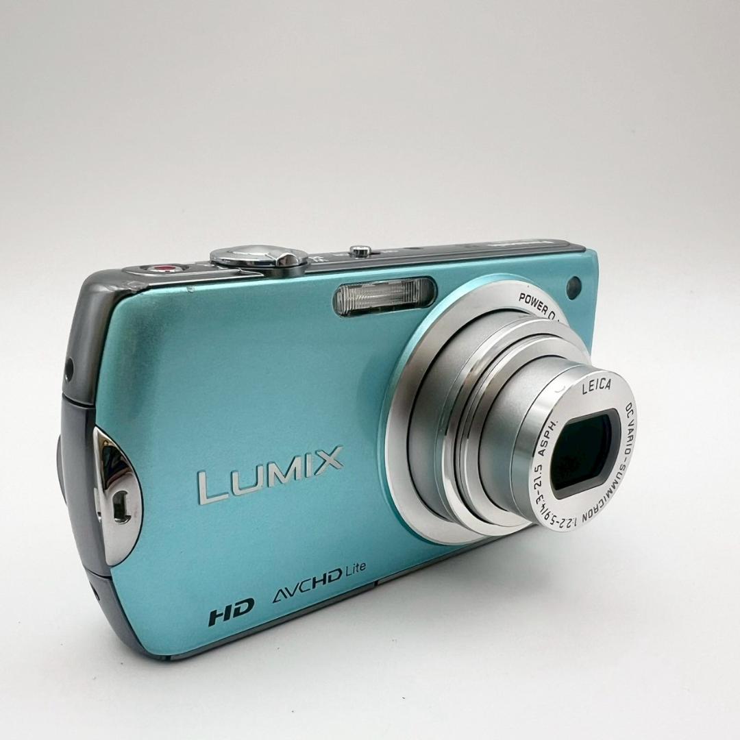 【完動品】Panasonic LUMIX DMC-FX70 コンデジ ブルー