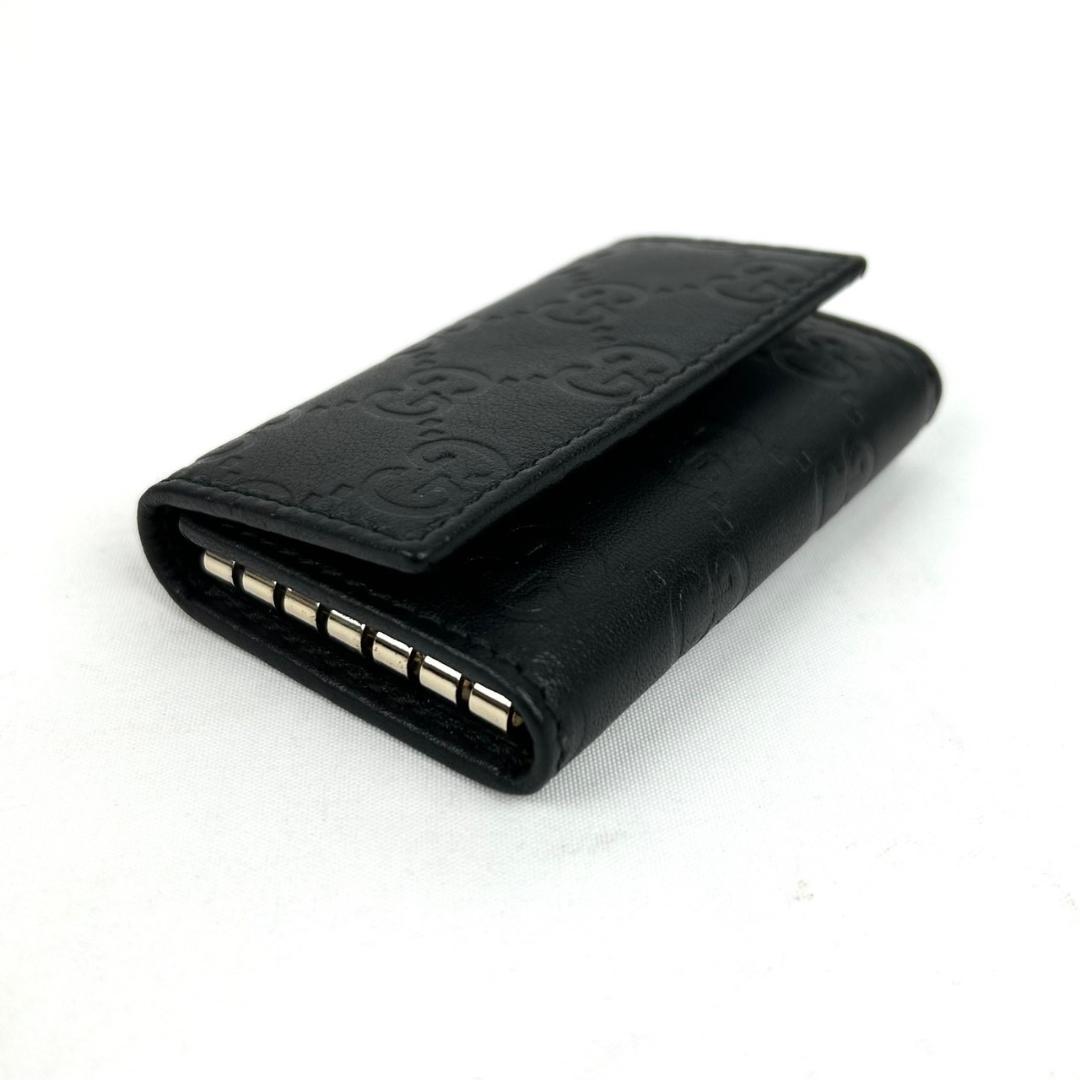 【イタリア製】グッチ GUCCI キーケース　キーホルダー　ブラック