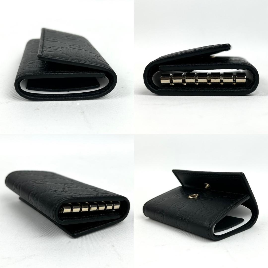 【イタリア製】グッチ GUCCI キーケース　キーホルダー　ブラック