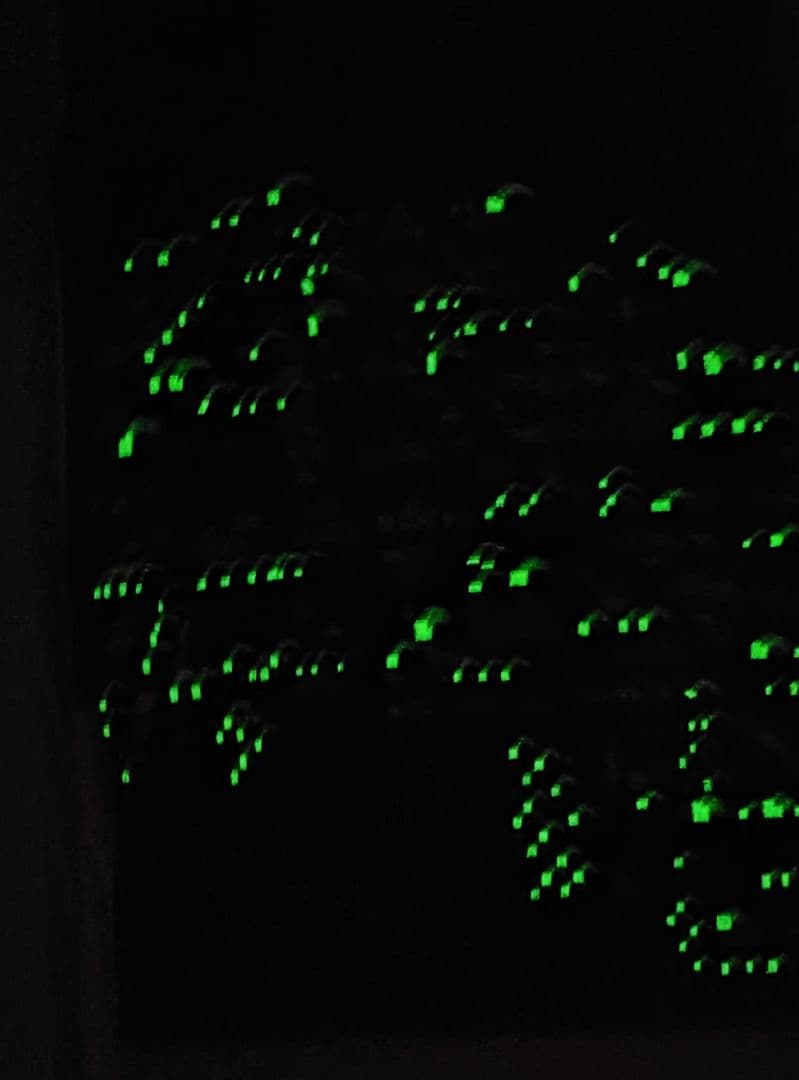 蓄光　夜景柄袋帯　 暗闇で光る