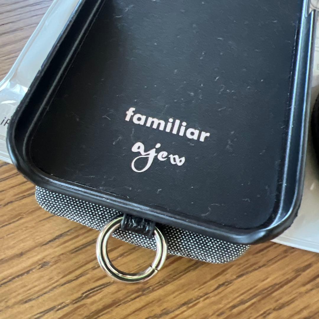 familiar ajew iPhoneケース 黒13pro