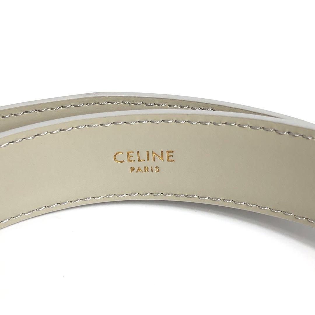 【美品】CELINE セリーヌ レザーベルト トリオンフ ゴールド金具