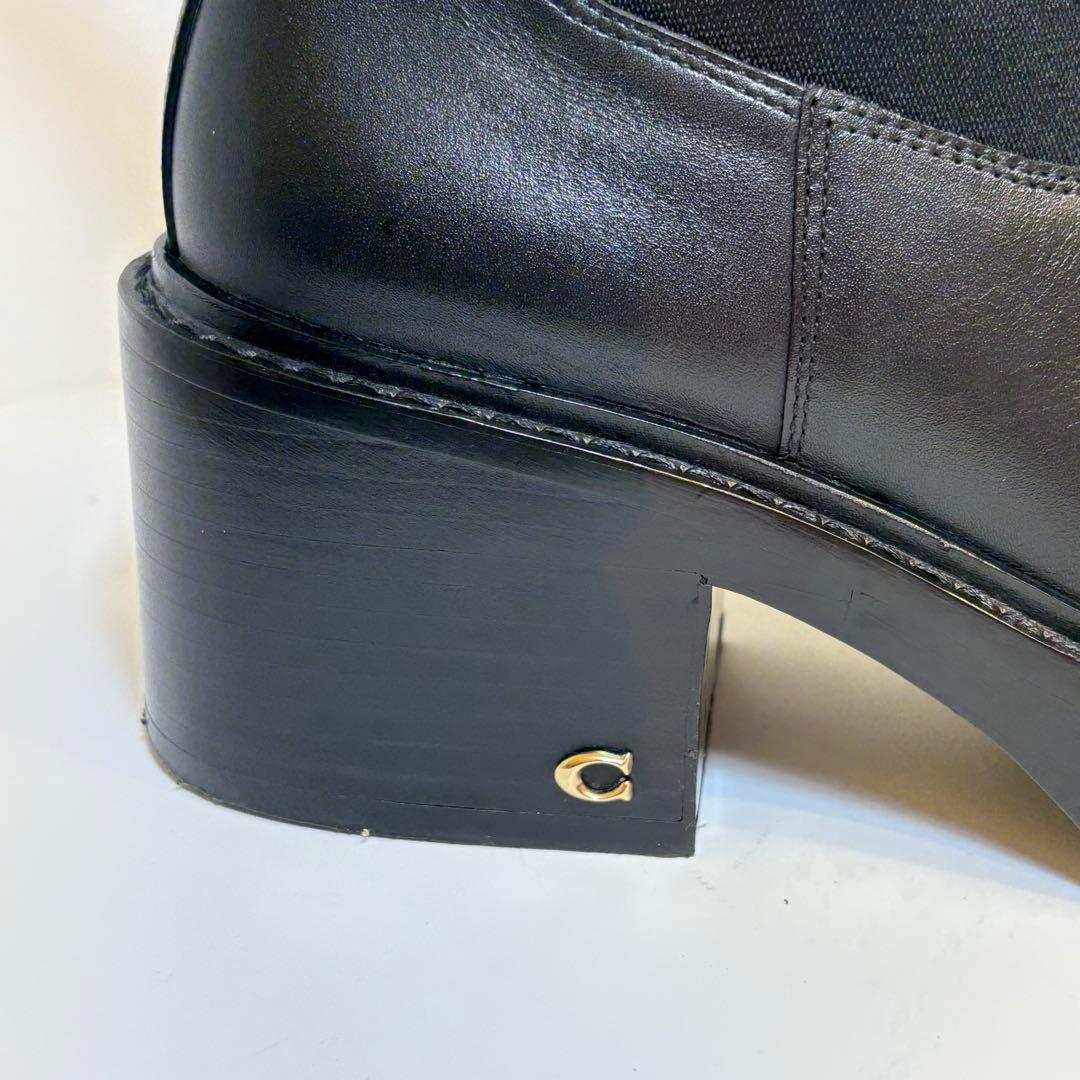 最終値下げ‼️COACH サイドゴアブーツ 高ヒール 23cm