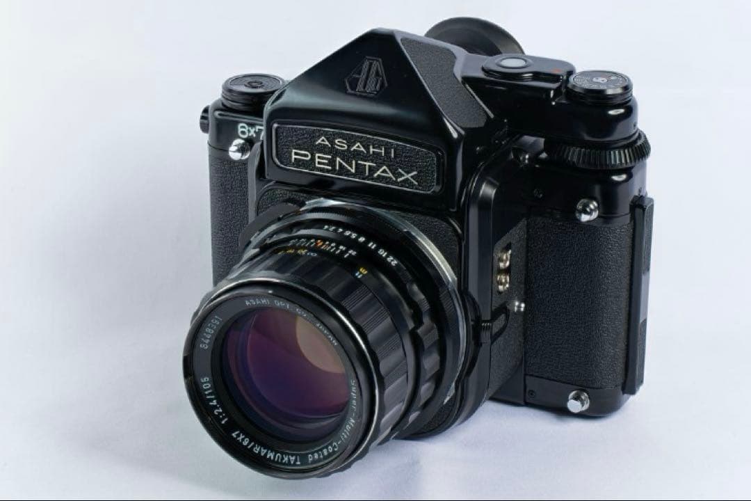 PENTAX 6x7 中判カメラ Takumar 105mmレンズ付き