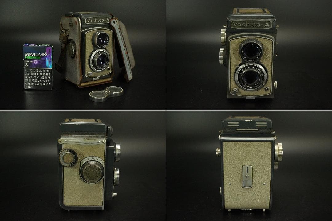Yashica-A 二眼レフカメラ 昭和レトロ【ジャンク品】(メ1004)