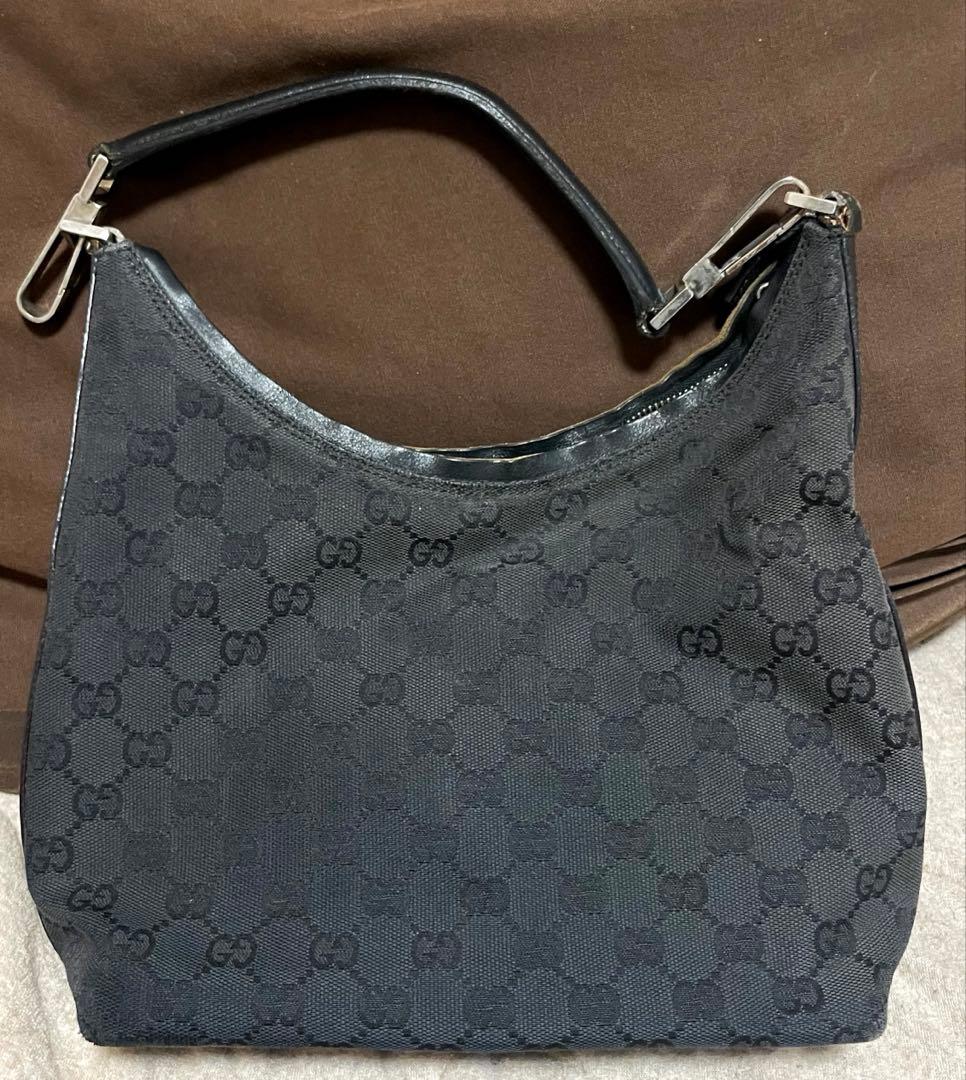 グッチ　Gucci ハンドバッグ GGキャンバス ブラック レディース