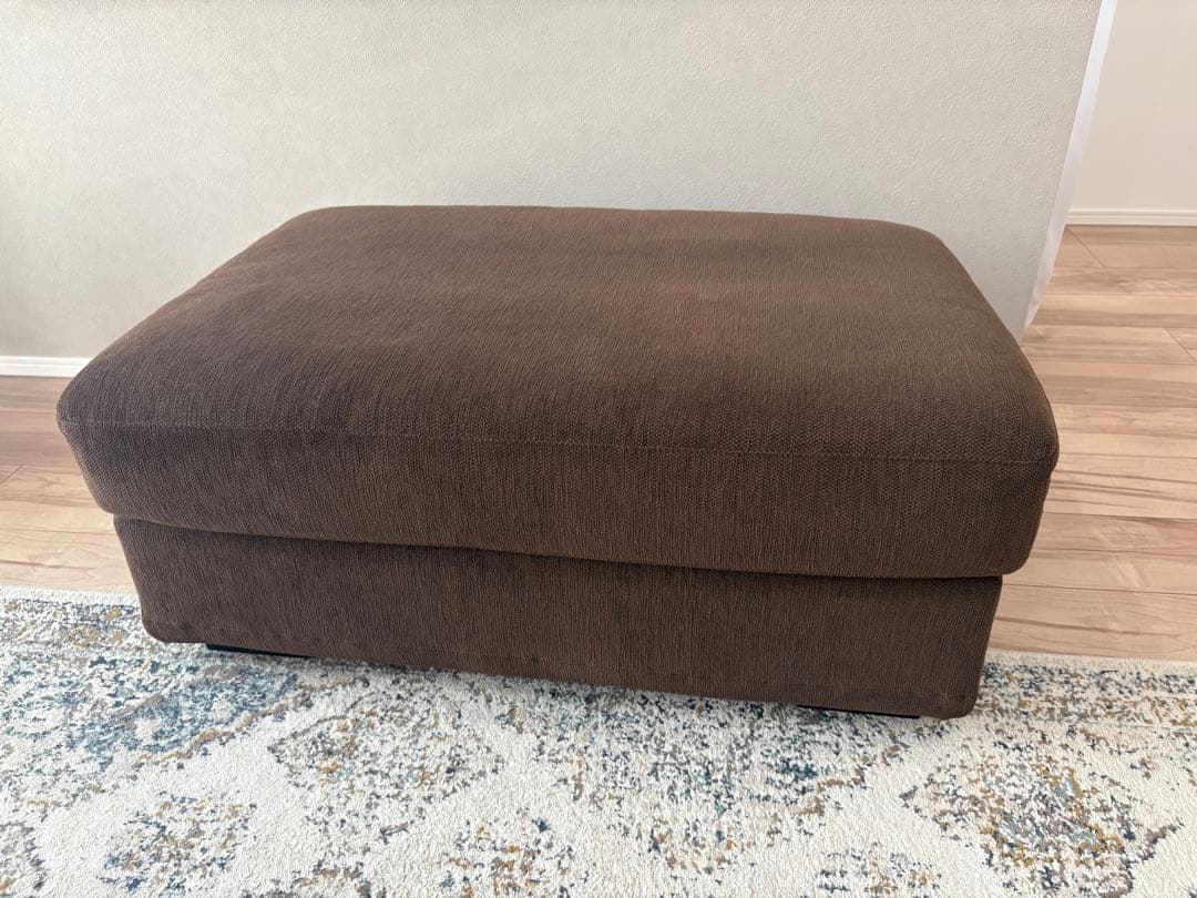 estic SPIGAオットマン　ファブリック ブラウン　スツール