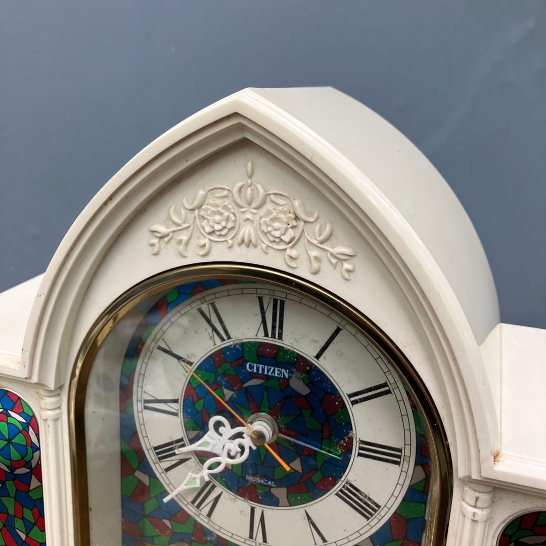 E-3 ジャンク品 シチズン 置時計 ローレライ オルゴール付 ヴィンテージ