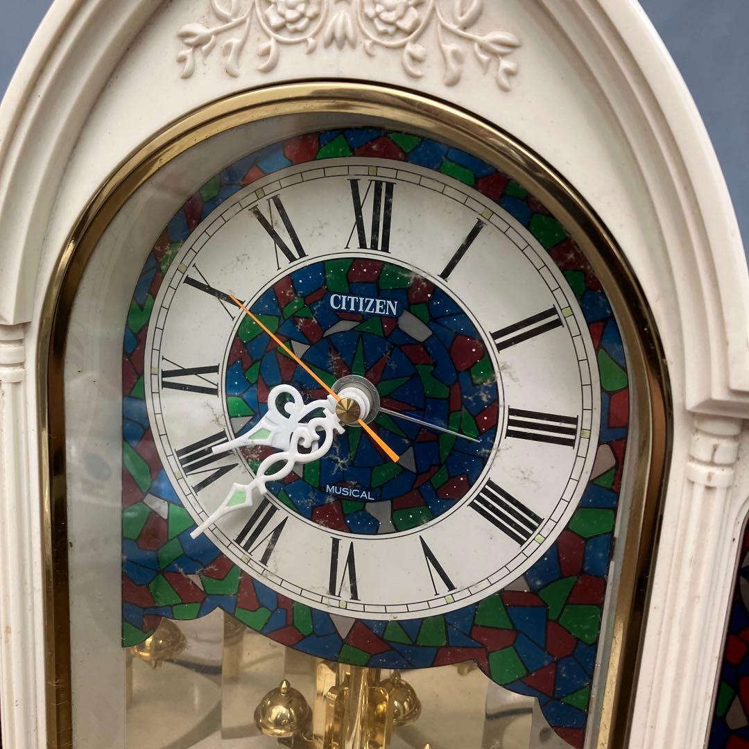 E-3 ジャンク品 シチズン 置時計 ローレライ オルゴール付 ヴィンテージ