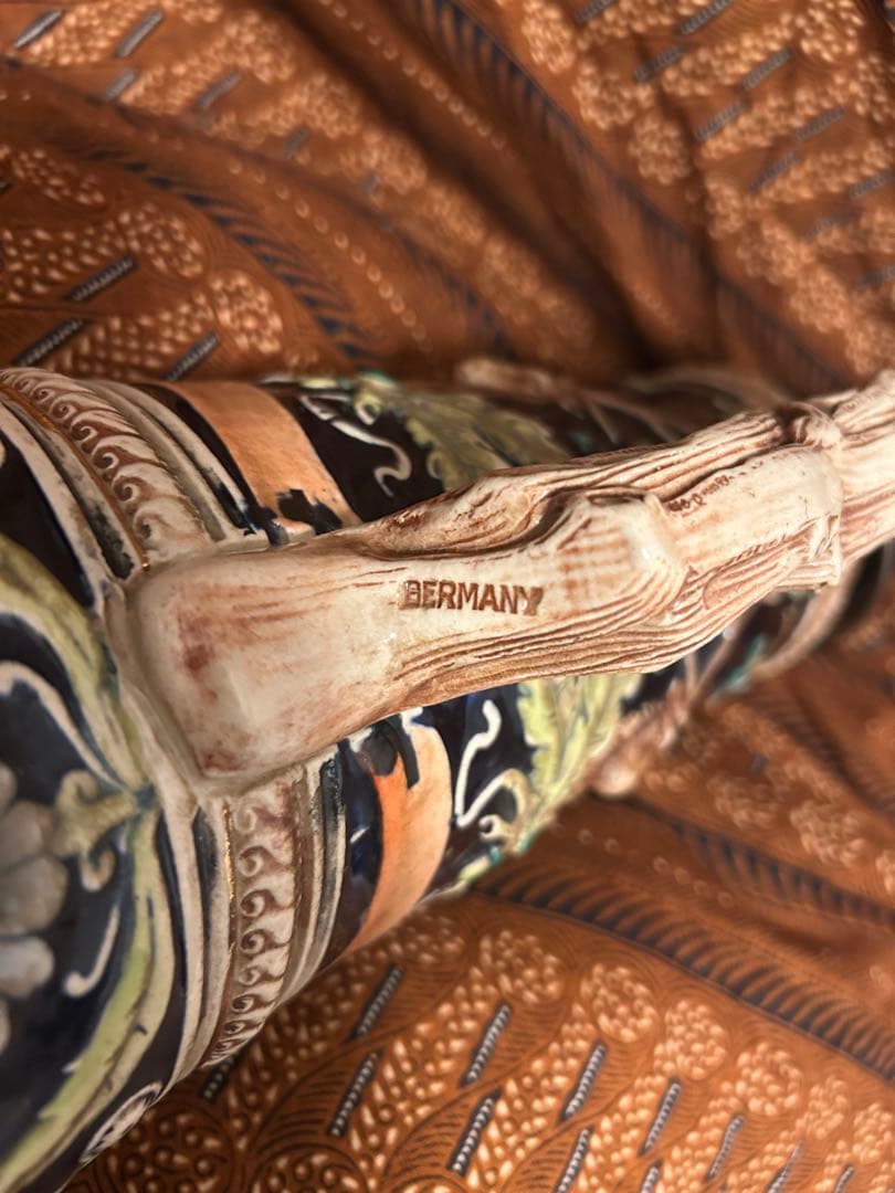 希少レトロ　陶器製ビールジョッキ