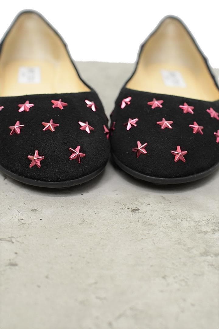 HGDX226/美品 JIMMY CHOO フラットシューズ スタッズ 35