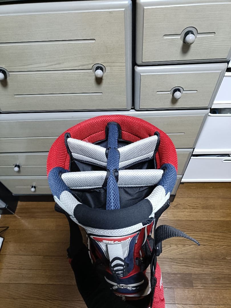 Titleist ゴルフキャディバッグ 赤白