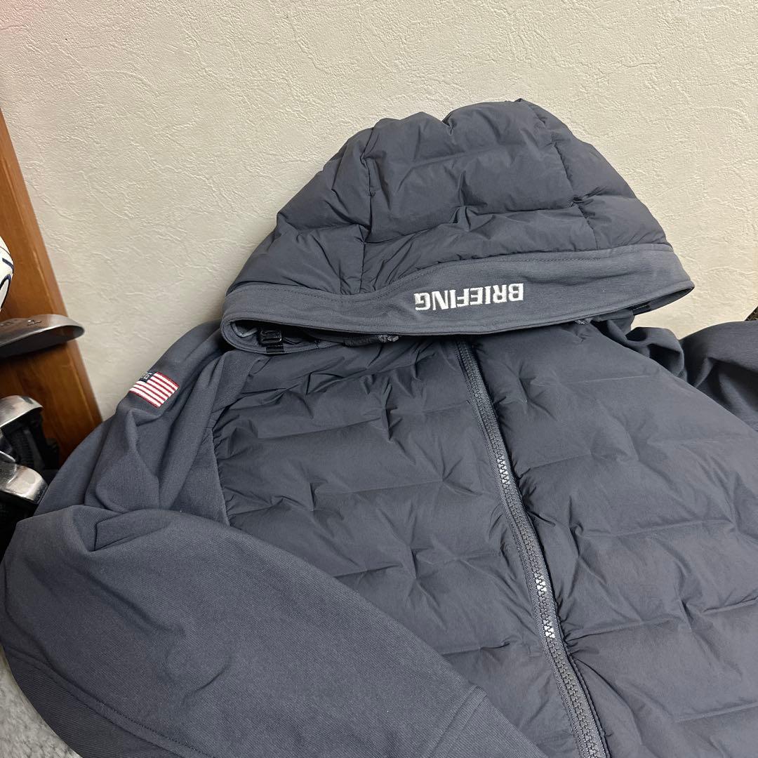 BRIEFING フード付きジャケット XL グレー