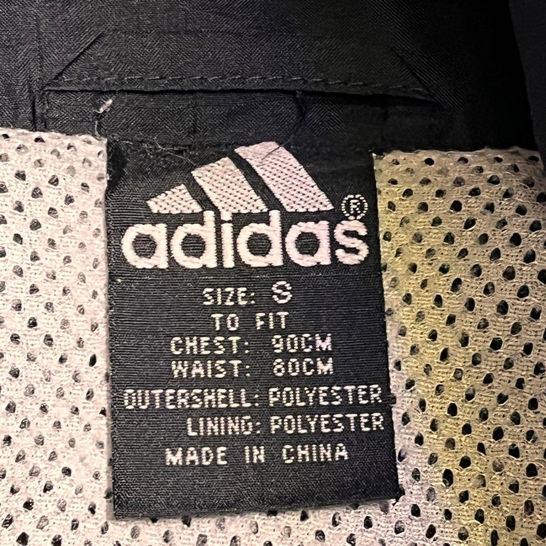 90s adidas トラックジャケット ナイロン トリプルライン 黒 希少