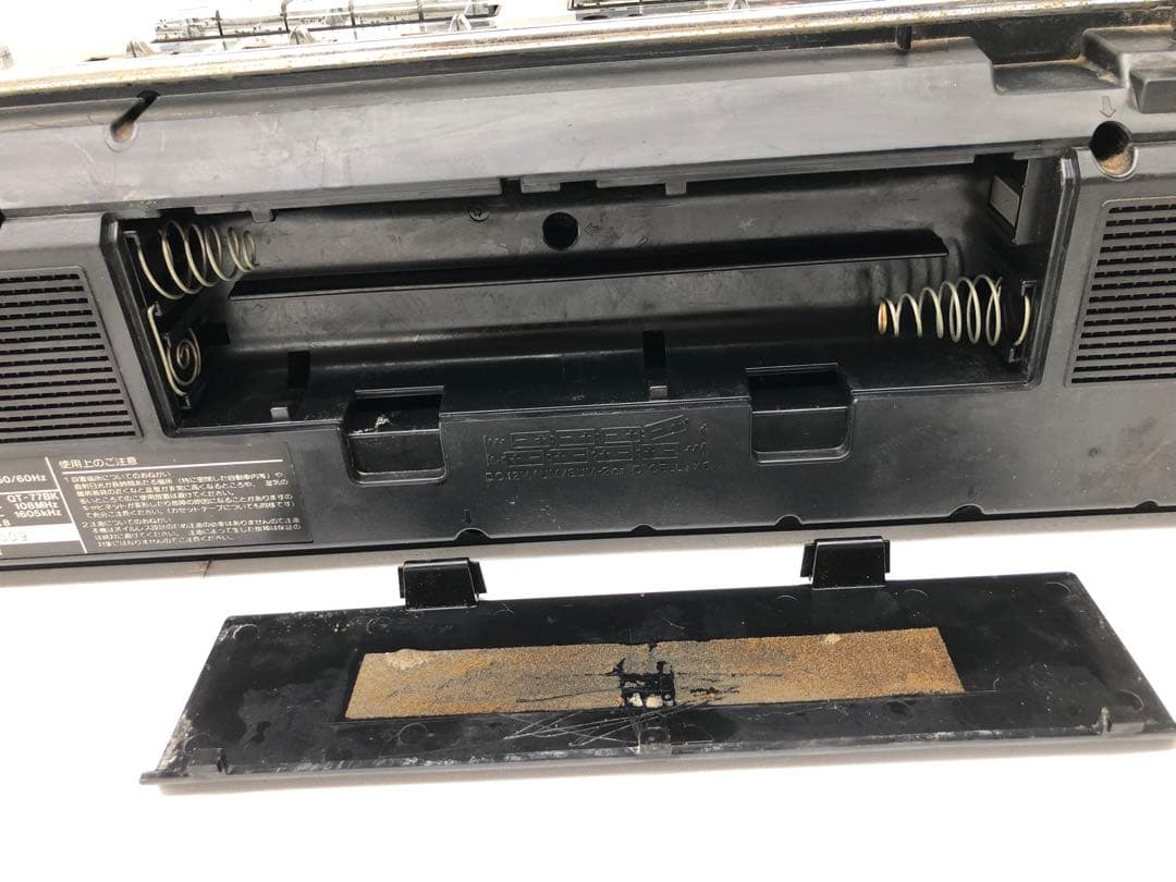 SHARP QT-77BK ブラック ラジカセ レトロ(D1 54)