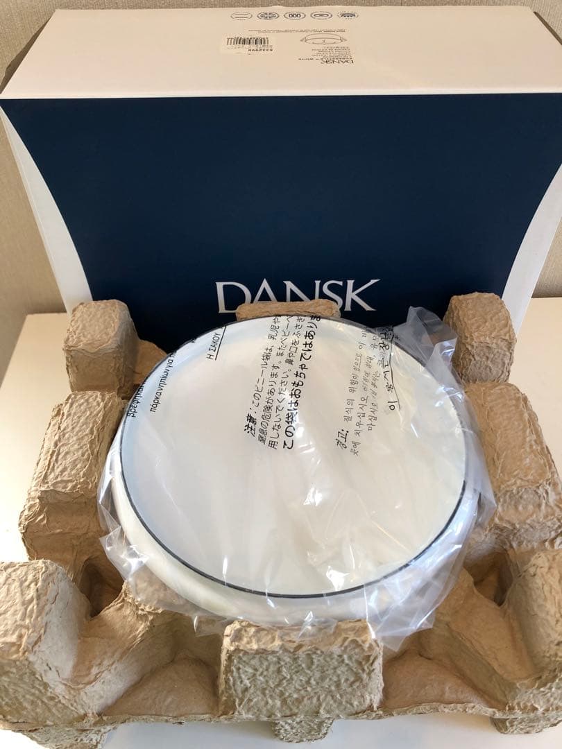 【新品未使用】 DANSK コベンスタイルホワイト両手鍋18cm