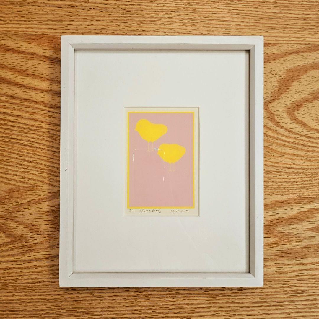 ★【希少!!】額入り 可愛らしいひよこ★