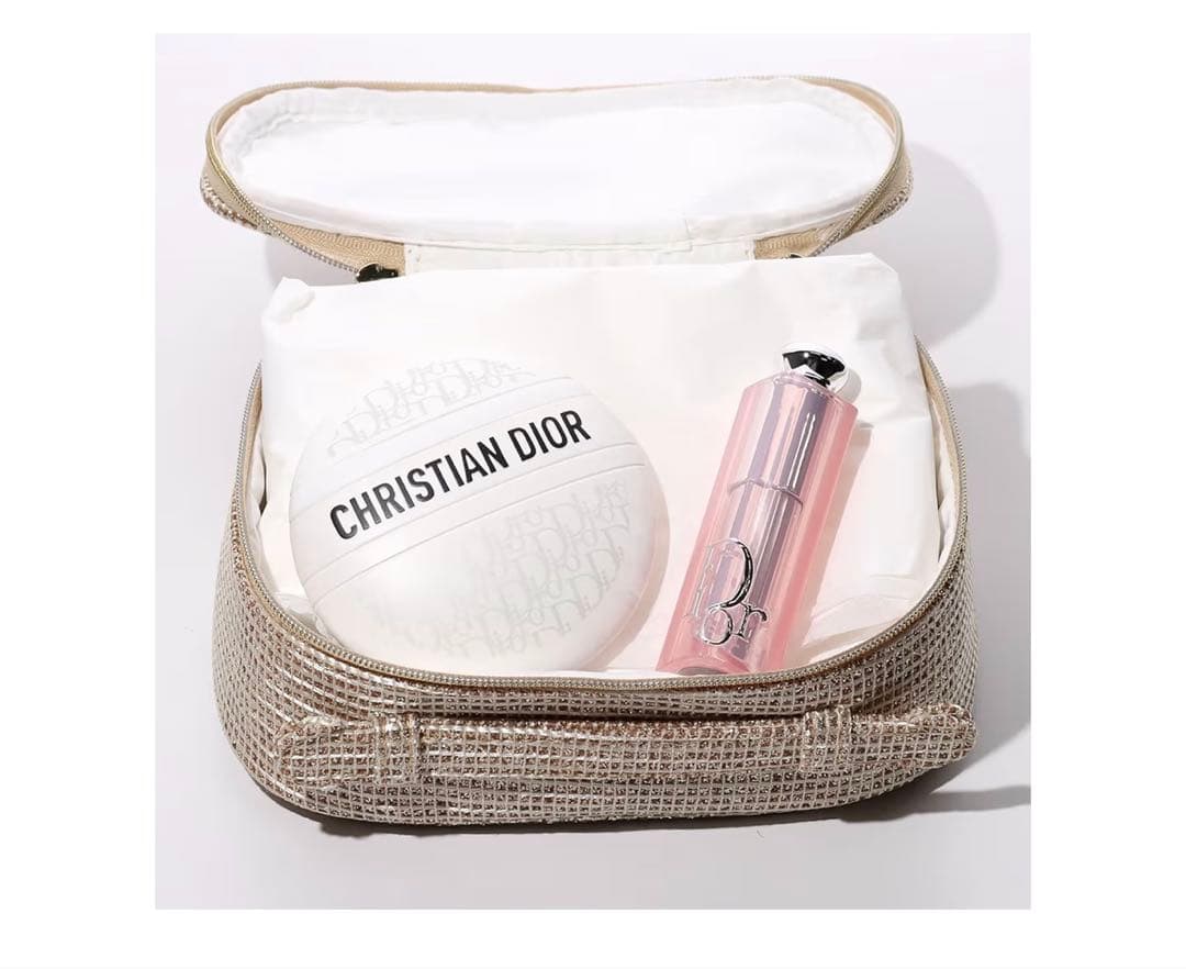 【新品、未使用】DIOR アディクトリップグロウとルボームのセット ポーチ付き