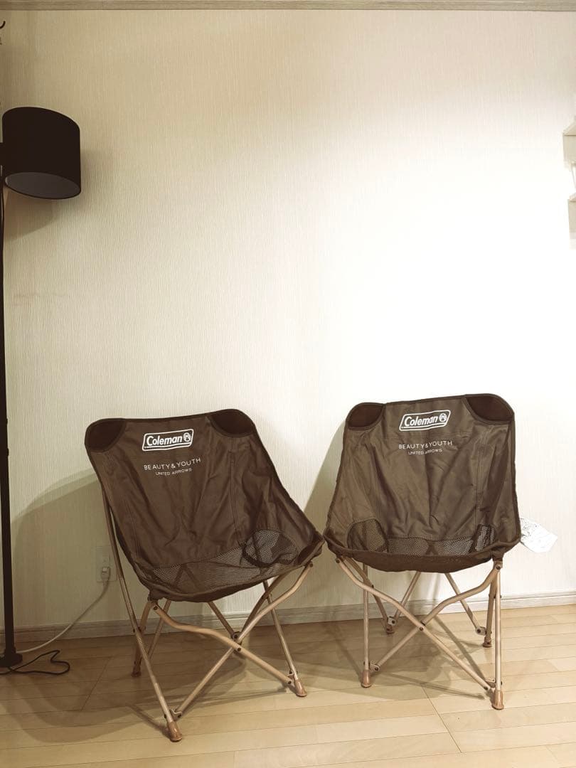 美品）〈BEAUTY&YOUTH〉〈Coleman〉2021ヒーリングチェア二脚