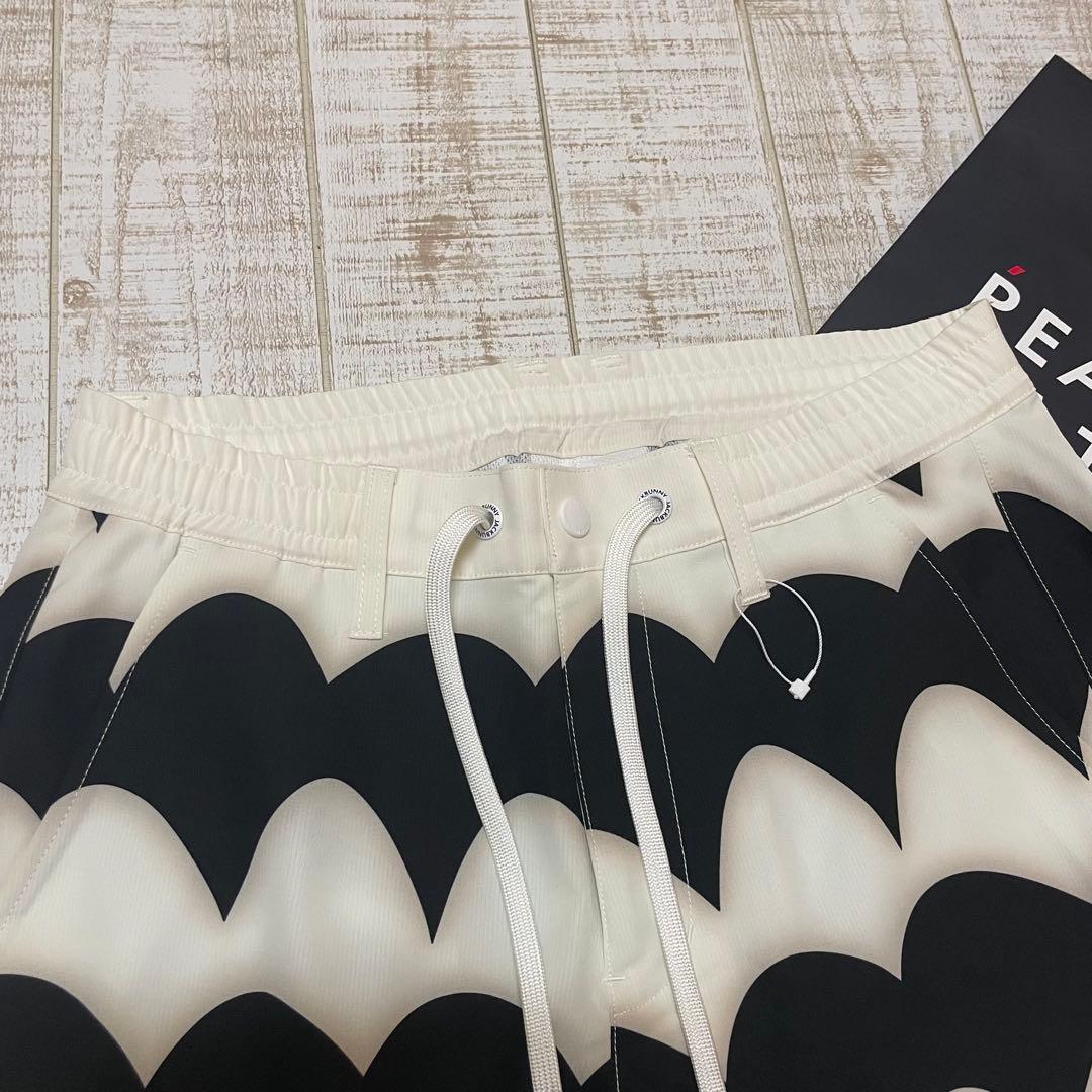 新品 ジャックバニー ロングパンツ 波柄 白ブラック Lサイズ（5）