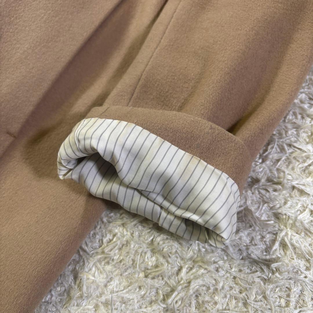 23区　イタリア製　高級生地　ロロピアーナ　ショールカラー　ウール　コート　40