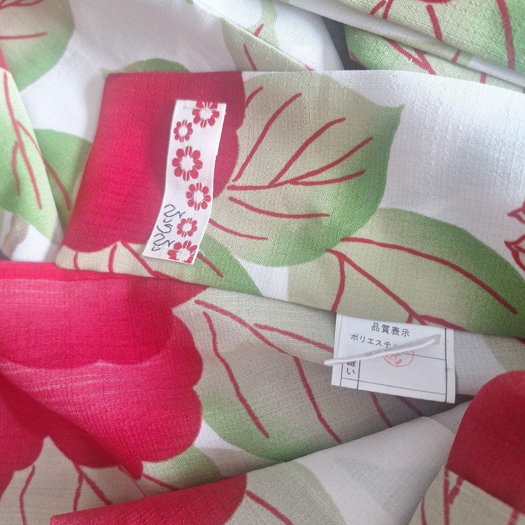 ふりふ浴衣　椿鳥