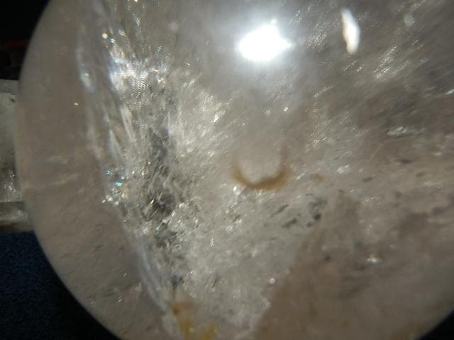 水晶球と水晶柱　1010gと1475g