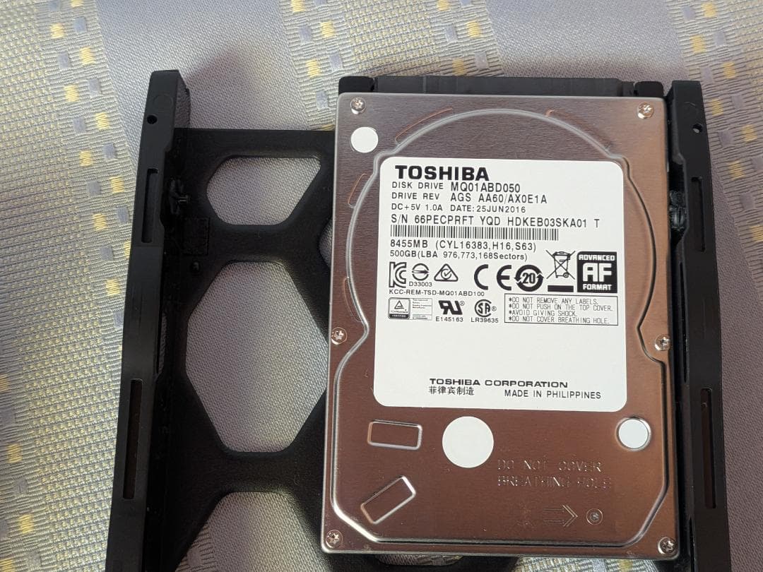 Synology DS223 NAS 本体 2.5インチHDD付き