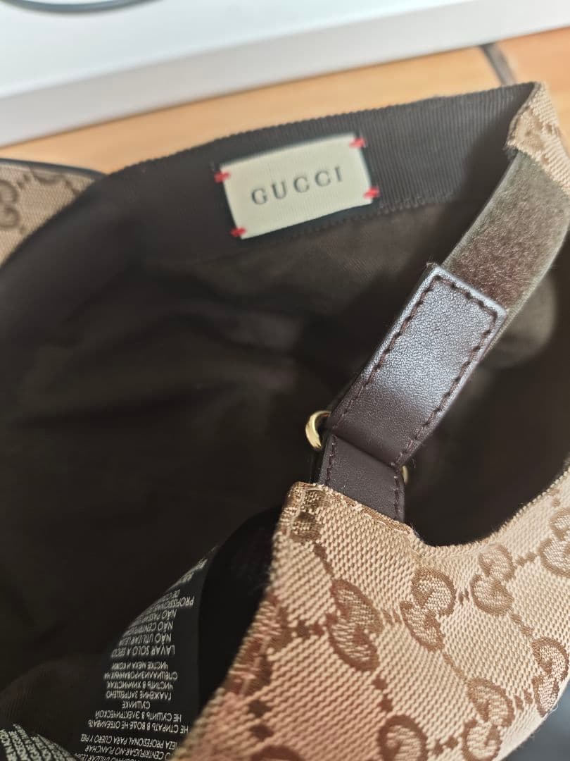 GUCCI GGパターン ベージュキャップ