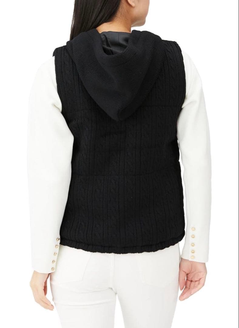 ● 新品 マンシング ウェア ベスト フード　L 黒