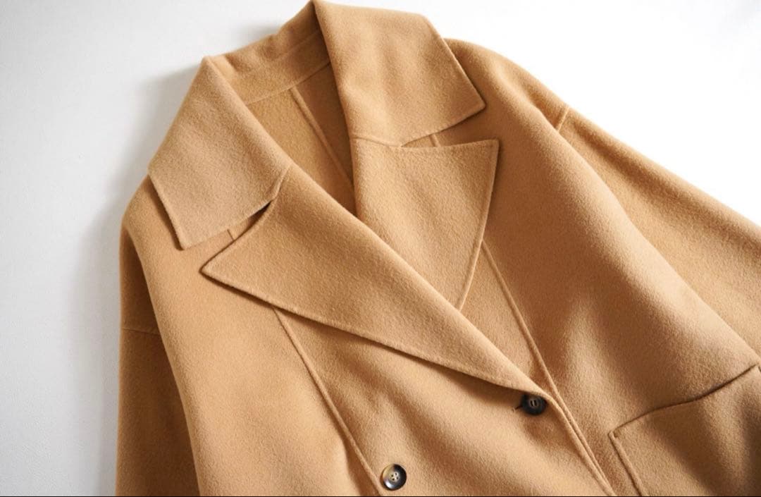 美品 ⭐︎BABYLONE ウールリバーミドルコート ジャケット　ベージュ