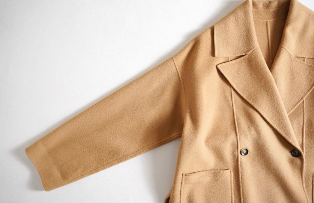 美品 ⭐︎BABYLONE ウールリバーミドルコート ジャケット　ベージュ