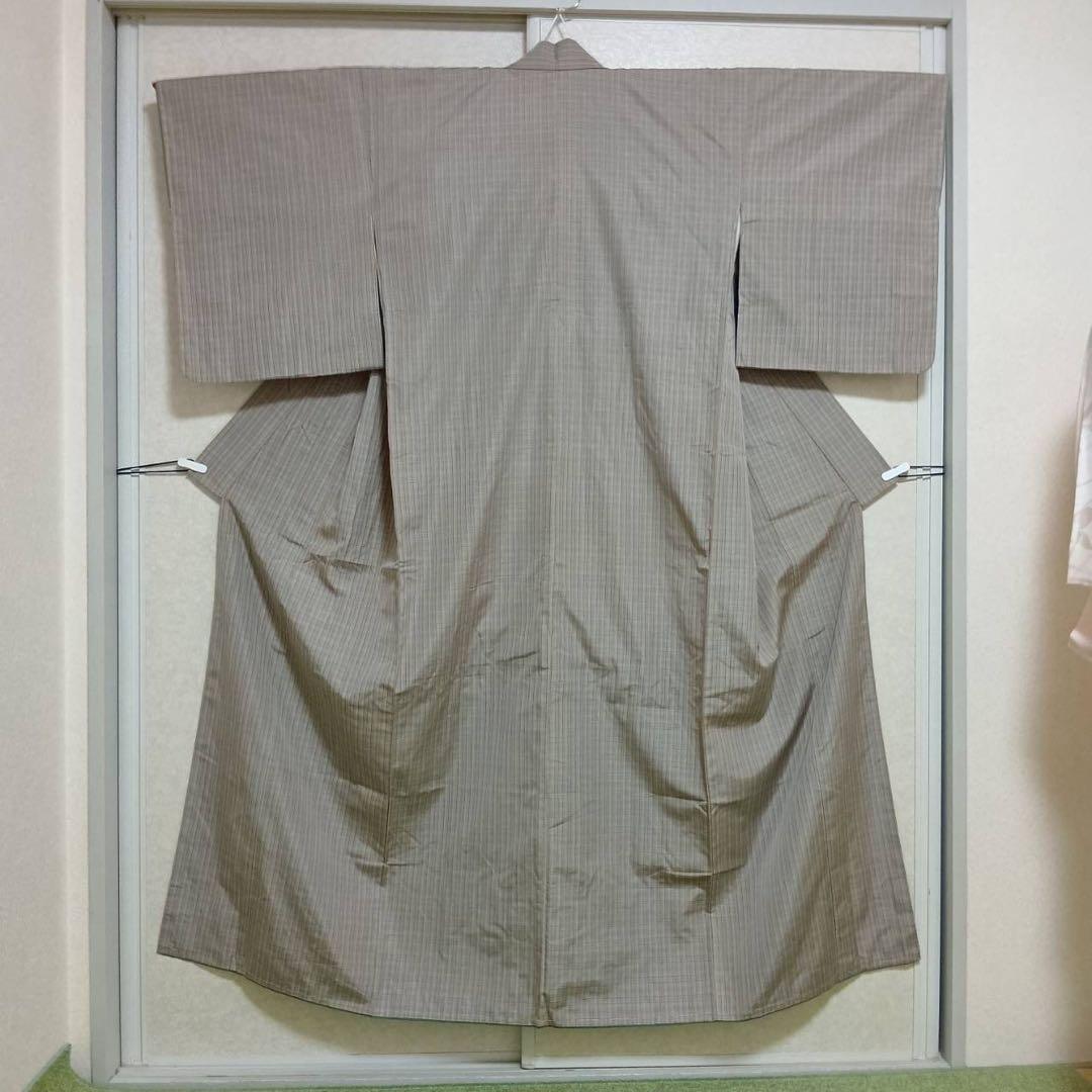 な*込様 タ8880 正絹　紬　十日町紬系　小紋　フルセット　しつけ　袷　未着用