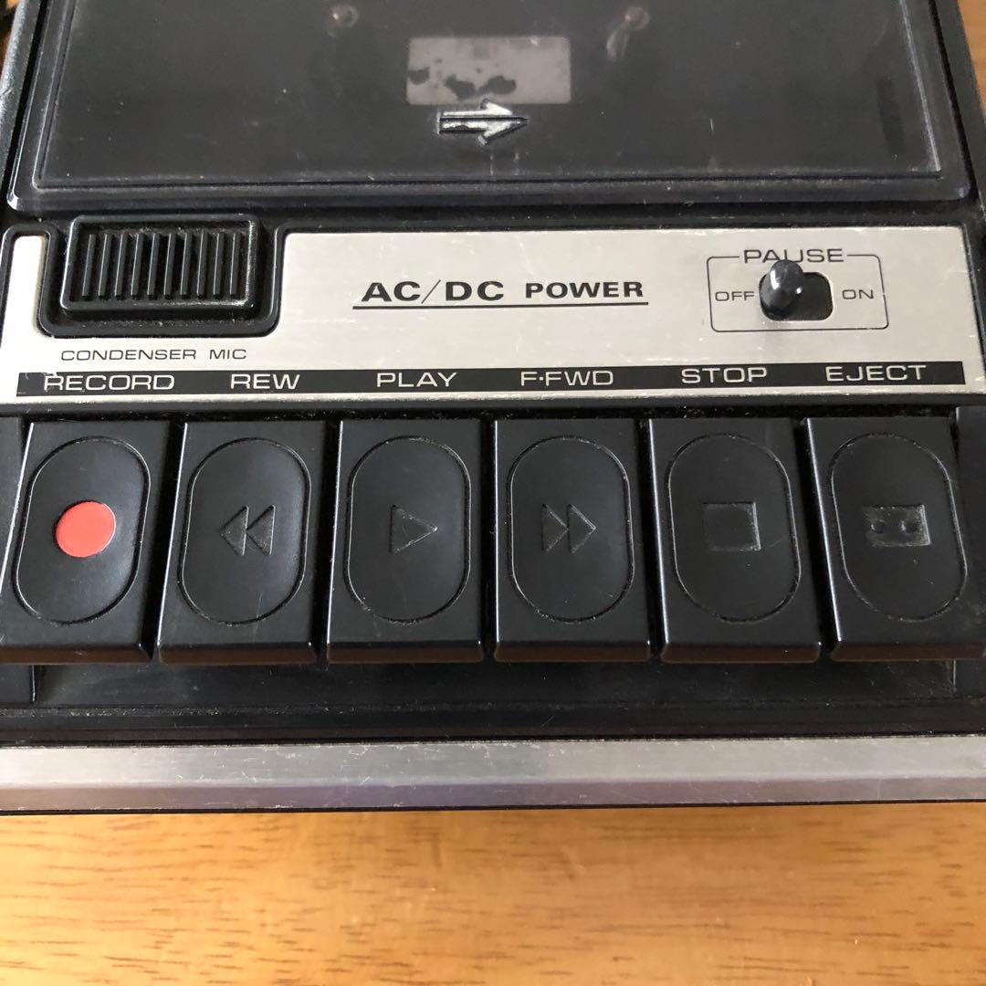 昭和レトロSANYOカセットレコーダー海外仕様　220V激レア初代物稼働品