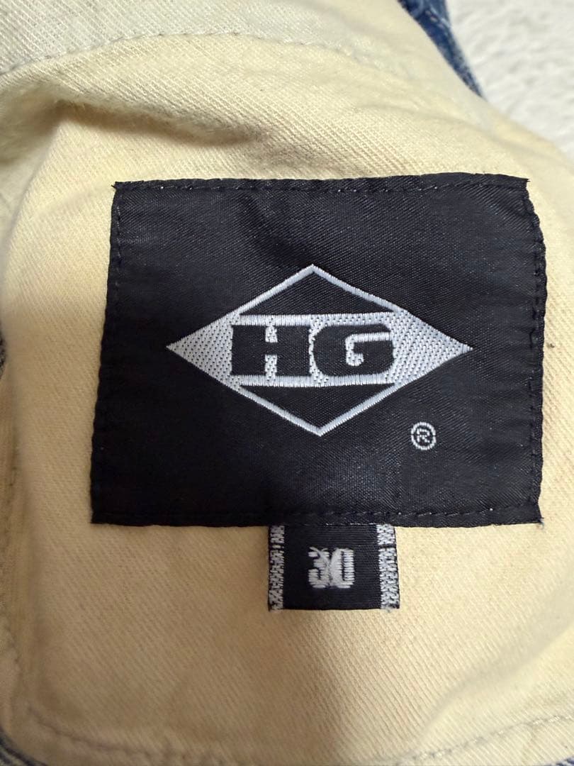 hysteric glamour スタッズデニム　落書きロゴ　ダメージ