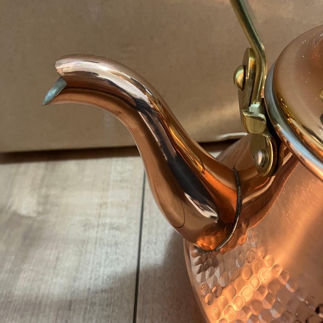 未使用 島本製作所 SS 銅製 やかん ケトル