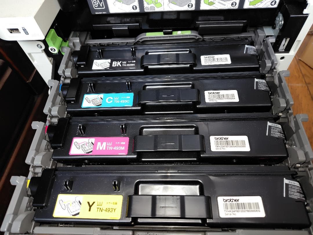 TN-493　純正トナー　中古　残量表示あり