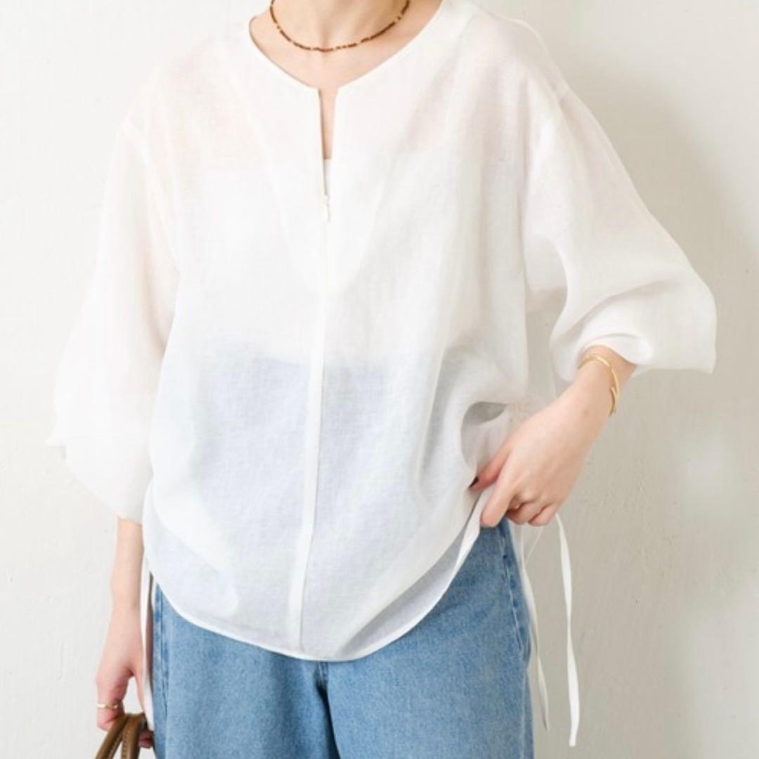 【タグ付】25SS コラージュ ガリャルダガランテ ジップドロストブラウス