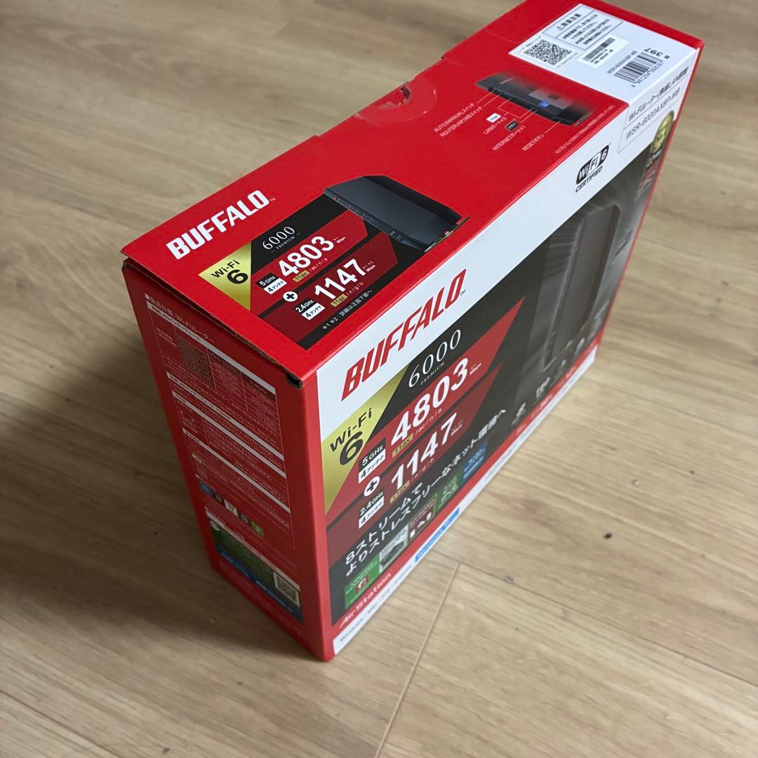 BUFFALO WXR-6000AXP-ABK Wi-Fi 6 ルーター