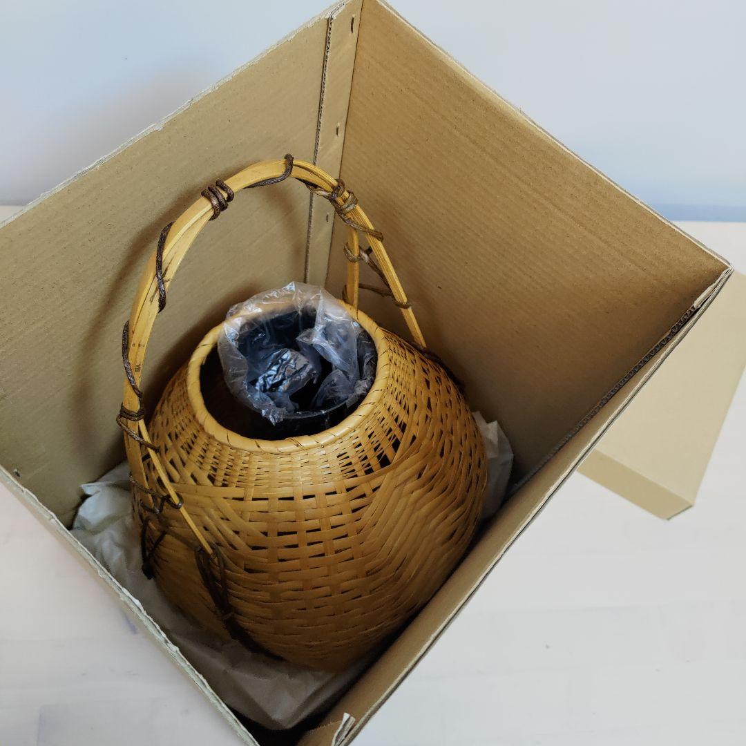 茶道具 花籠（はなかご） 本宗全籠 手なし 宗全好写 (上塗竹入子) 花入