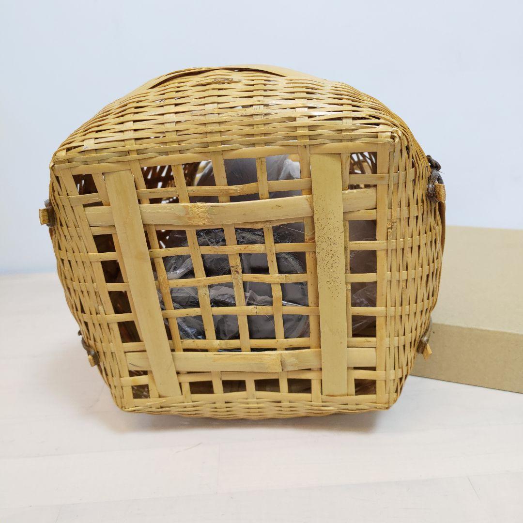 茶道具 花籠（はなかご） 本宗全籠 手なし 宗全好写 (上塗竹入子) 花入