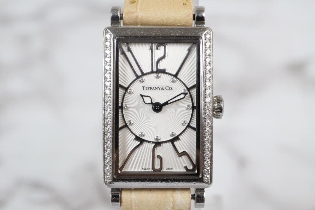 ♡稼働品 Tiffany & Co ダイヤモンド付 時計 Z3000.10.10