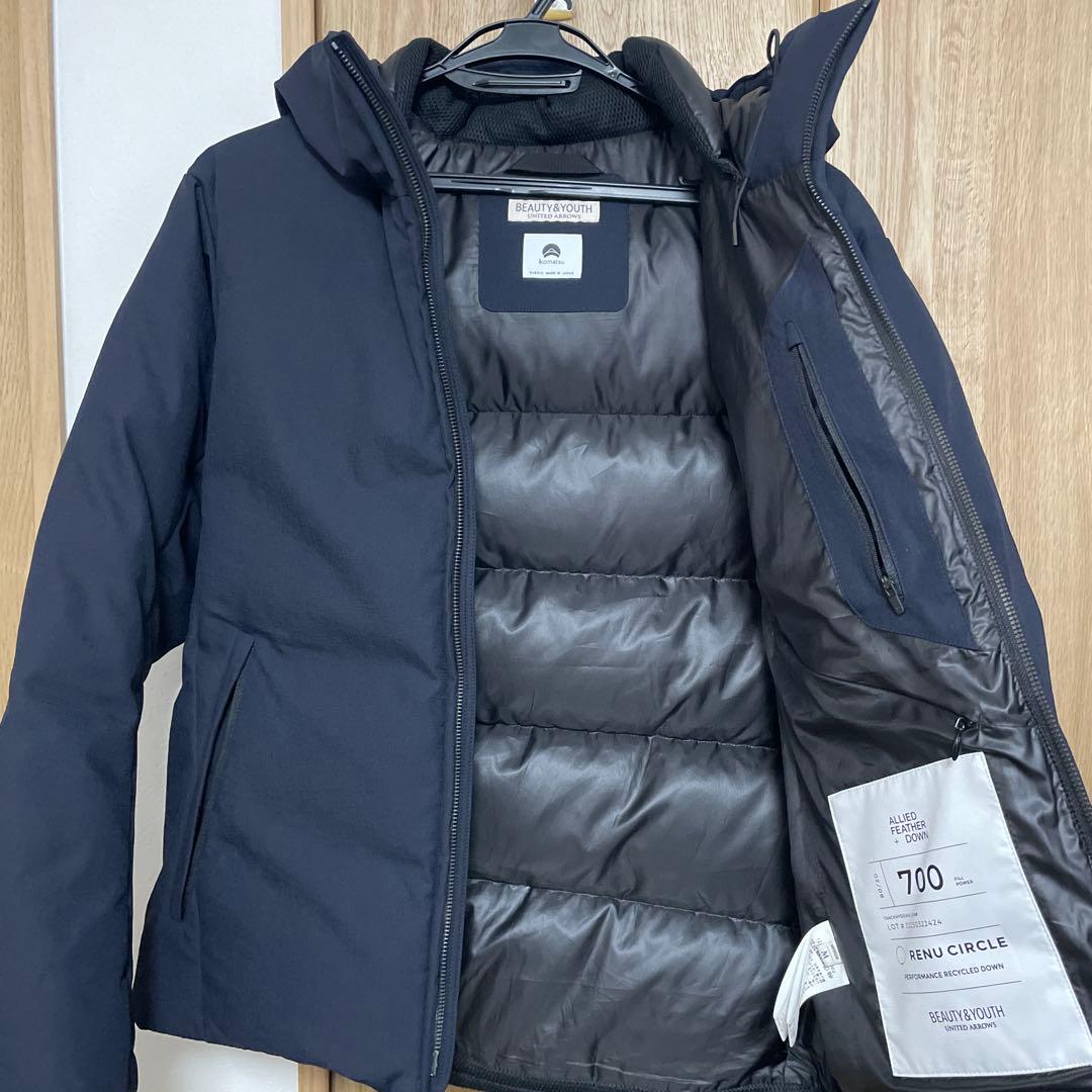 小松マテーレ スウェイ ツイル ダウンジャケット 700FP 撥水機能 ネイビー