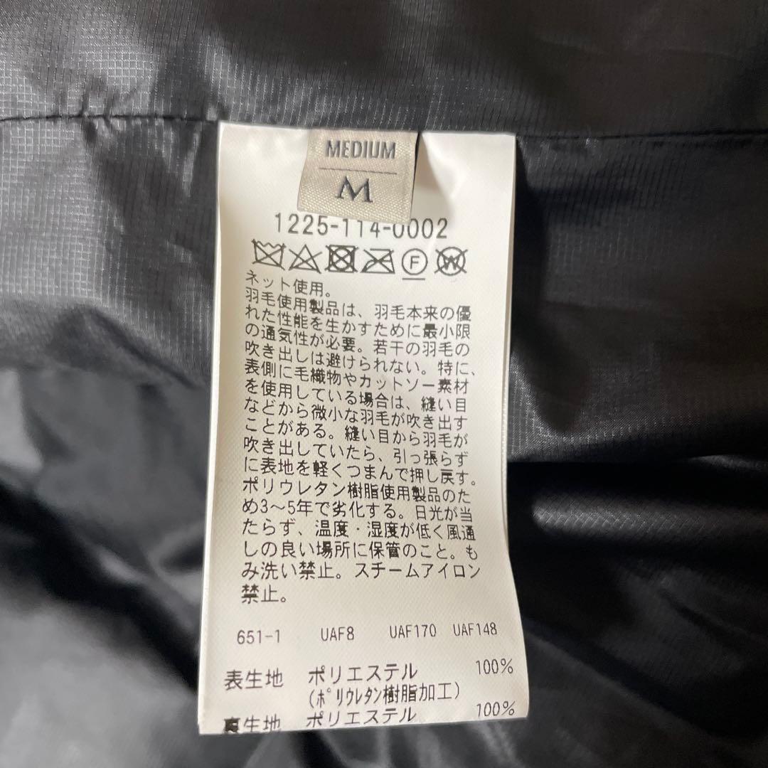 小松マテーレ スウェイ ツイル ダウンジャケット 700FP 撥水機能 ネイビー